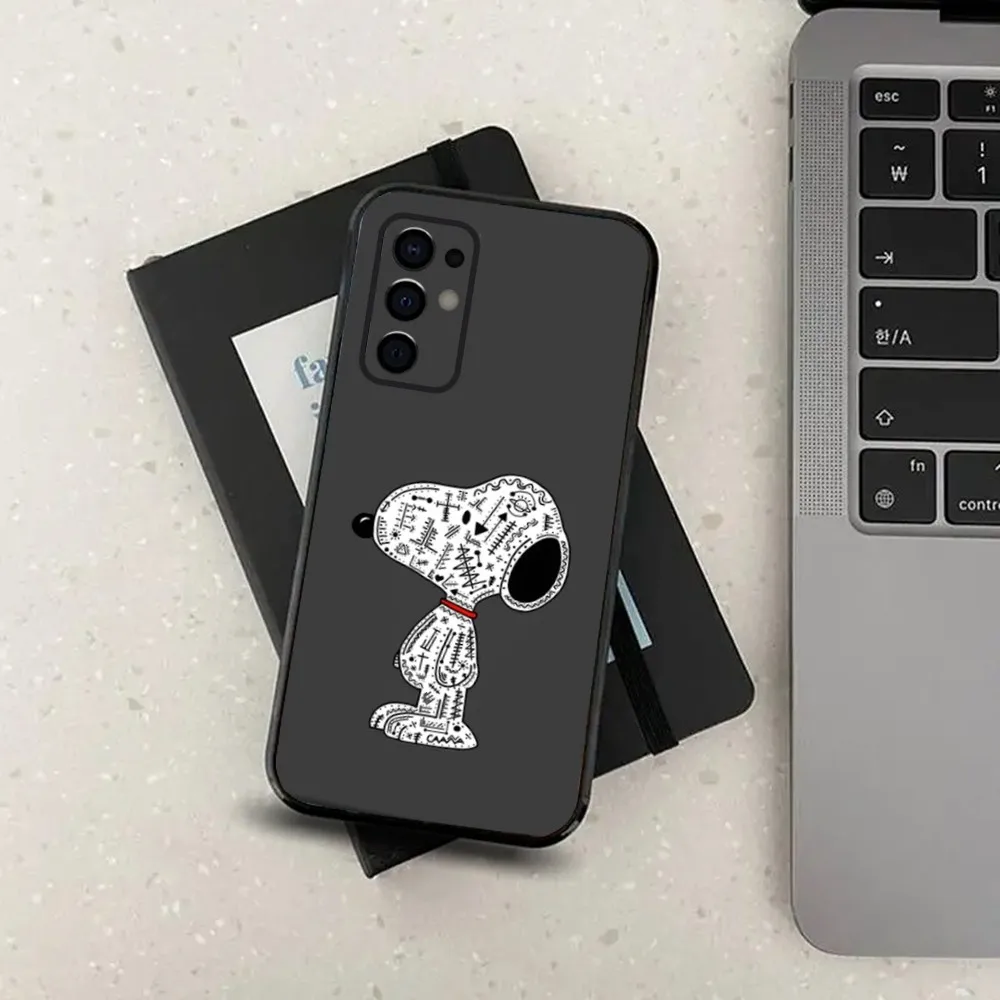 Чехол для телефона с рисунком S-Snoopys Samsung S24 S21 S22 S23 S30 Ultra S20 Plus Fe Lite Note 10 9 5G черный