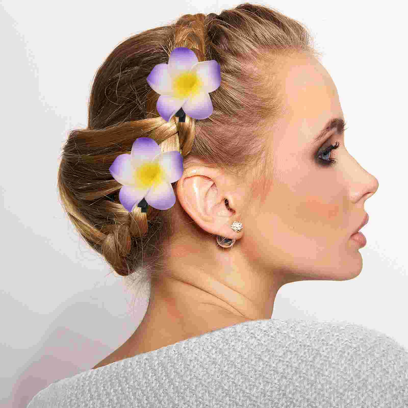 Заколка для волос Plumeria свадебный декор гавайские украшения цветы аксессуаров