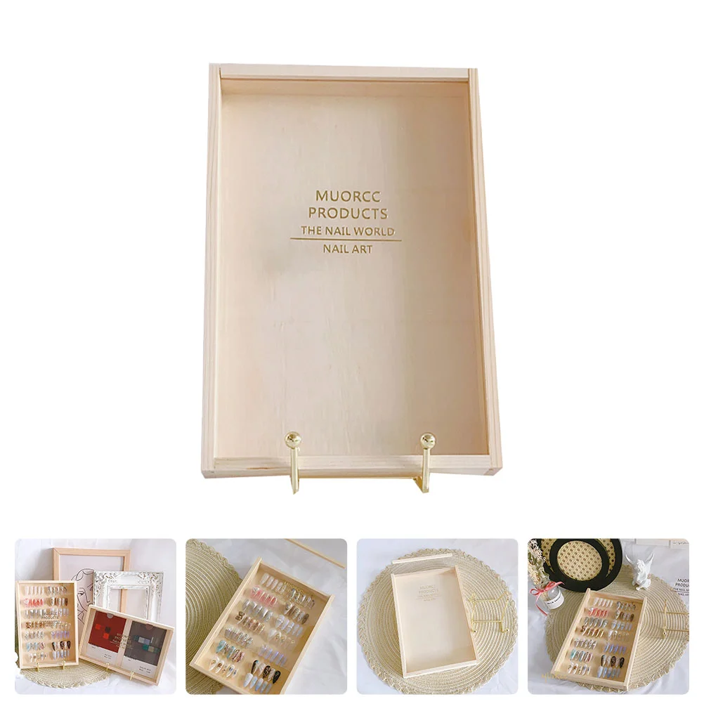 

1Pc Transparent Lid Display Box -proof Box Storage Container with Rack