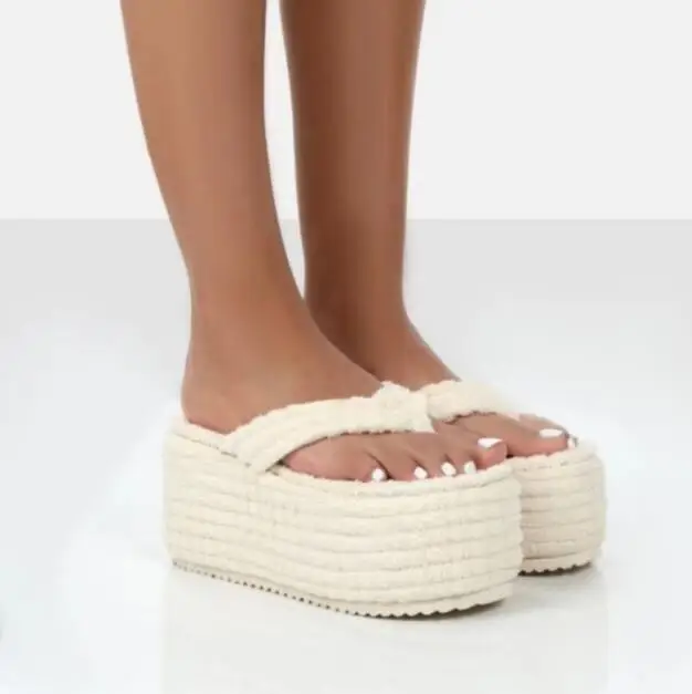 Новинка 2024 роскошные женские сандалии на высоком каблуке шлепанцы для полотенец