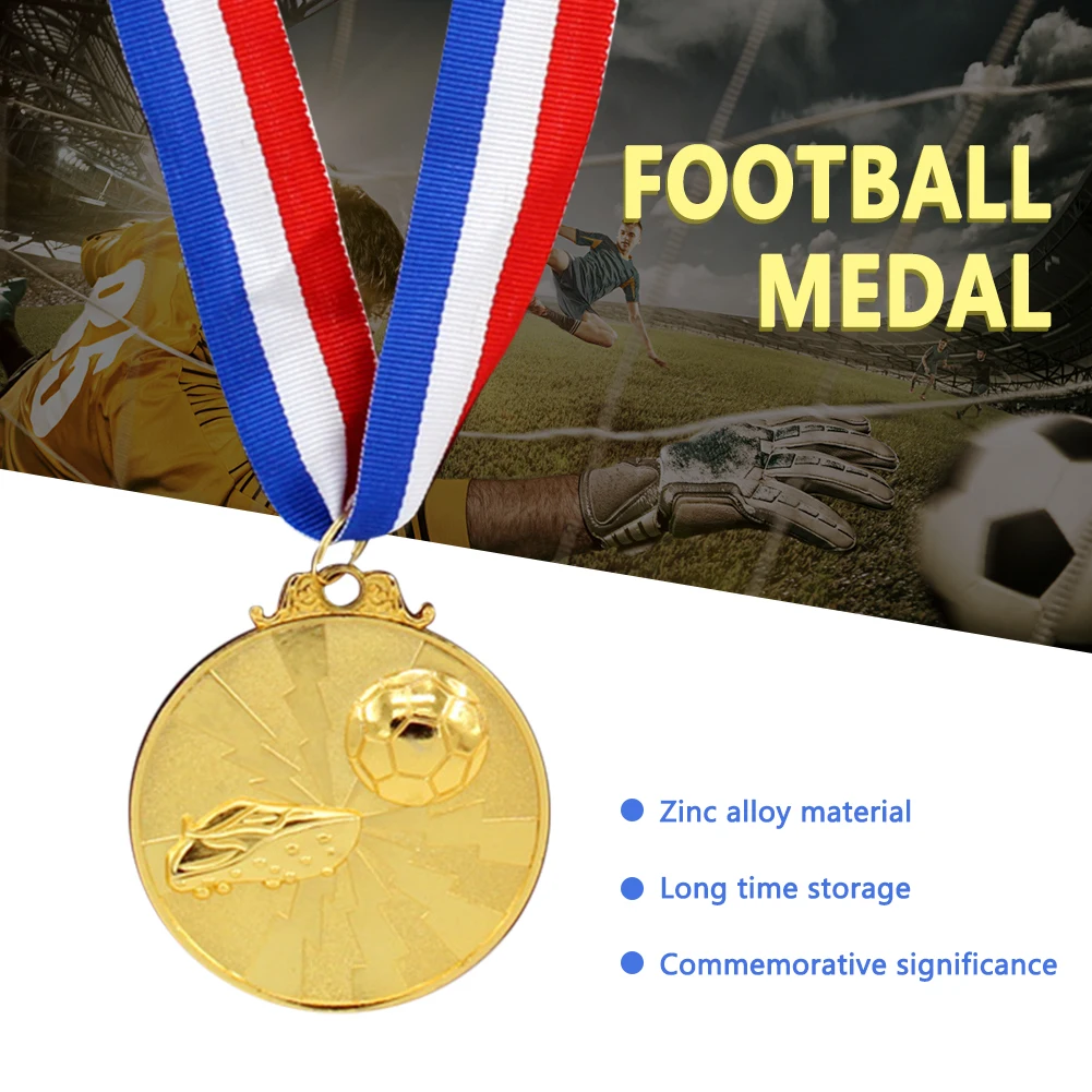 

Football Competition Games Medals Zinc Alloy Sports Competition Awards Medals Wear-resistant Collection for Winner Souvenir Gift