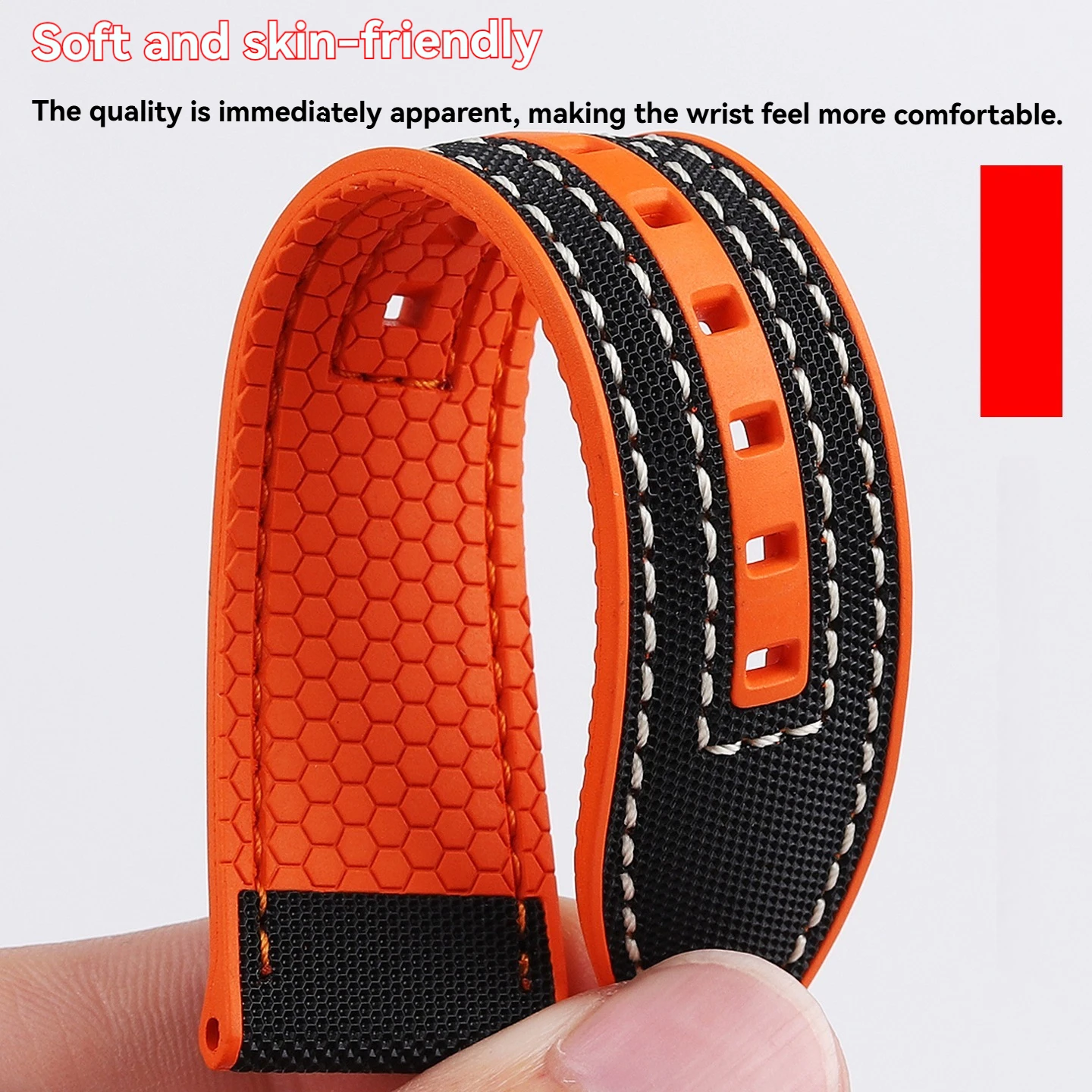 Фото Силиконовый ремешок для Huawei GT5/GT4/GT2, Watch5/4, Sports 3Pro, Magic2, 5Ultra, GS4, Haylou, GS3i, водонепроницаемый, сменный ремешок на запястье. №3