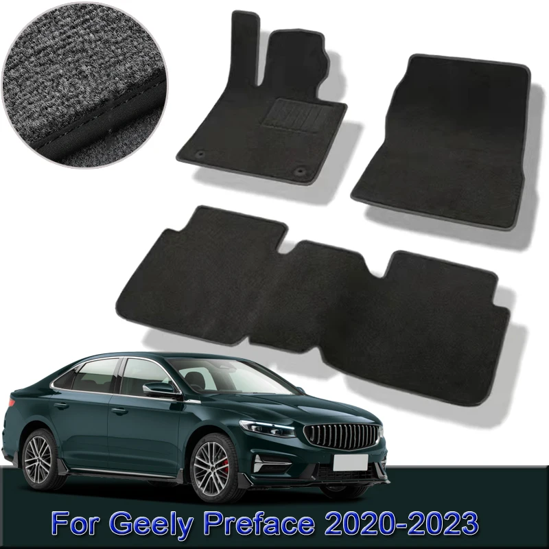 

Для Geely Preface 2020-2023, автомобильные коврики на заказ, водонепроницаемые Нескользящие напольные коврики, интерьерные коврики, коврики, подставки для ног, автомобильные аксессуары