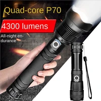strong light flashlight usb charging telescopic focusing ultra bright long range aluminum alloy flashlight tactical flashlight