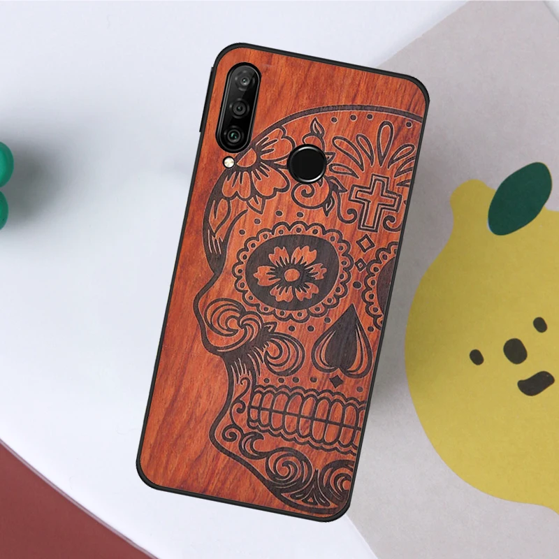 Фото Чехол из натурального бамбукового дерева с животным принтом для Huawei Nova 7i 8i 11i 12i 12s Y73 Y70 Y90 Y60 Y72 Y61 Y91 9 10 SE P40 Lite P30 Pro №4