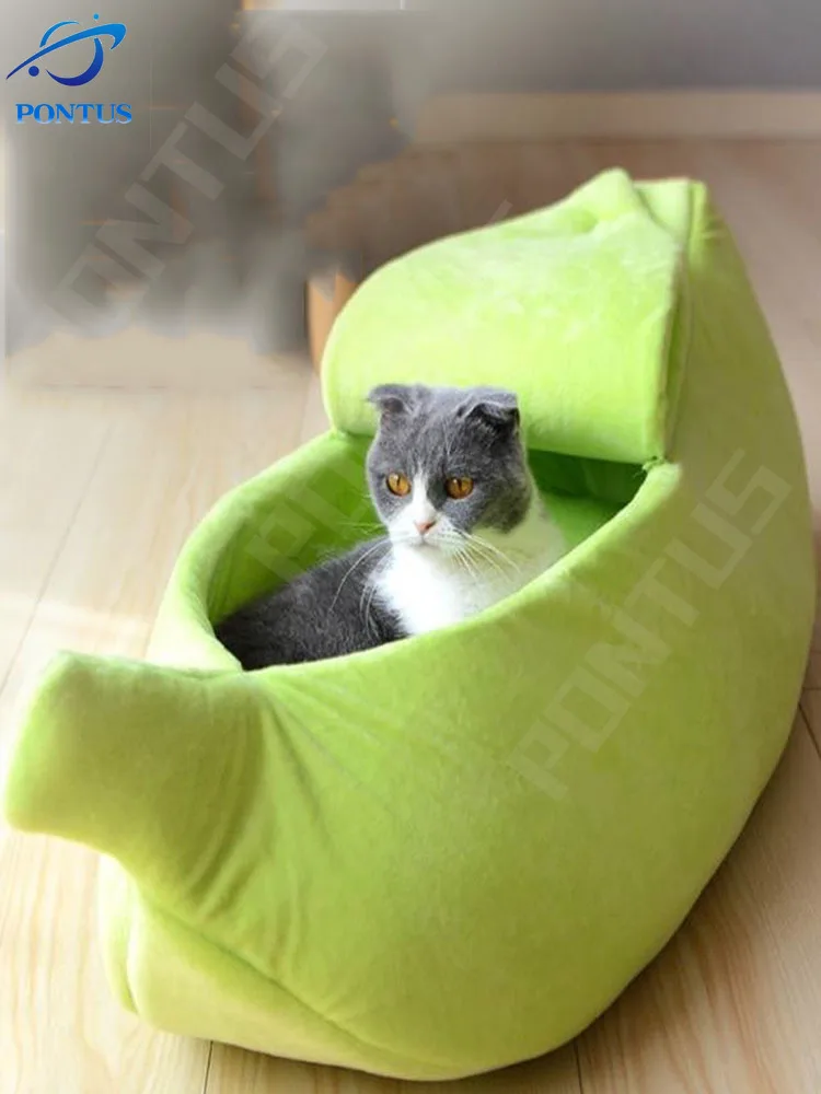 

Portable Kennel Basket Banana Cat Bed Funny House Cute Cozy Mat Beds Multicolor Warm Durable Dog Cushion Supplies Pet Products