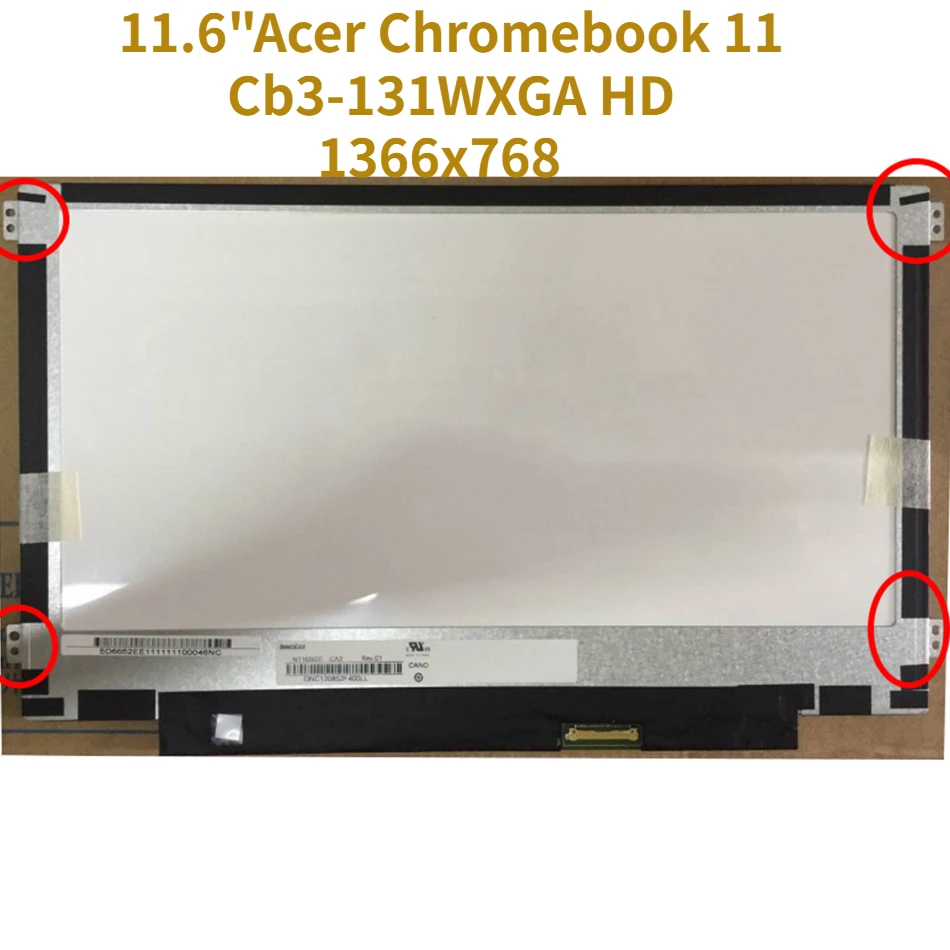 

ReplacementLCD for Acer Chromebook 11 Cb3-131 Screen LED Display 11.6" WXGA HD 1366x768 Replacement