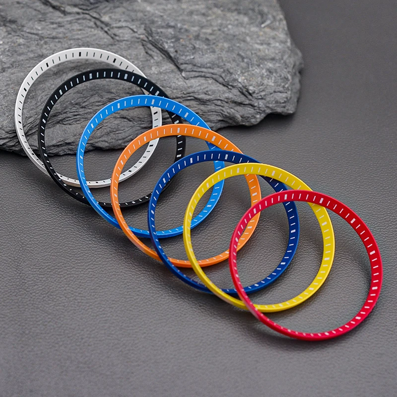 30.5*27.5mm Mod Watch Chapter Ring Brass For SKX6105 6309 SKX007  SRPD53 Seiko NH35 NH36 Movement Watch Case Repair Tool Parts