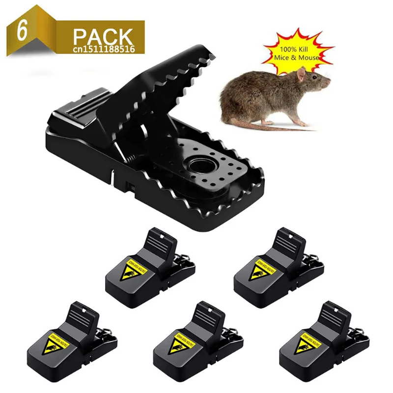 

6 шт./компл., многоразовая пластиковая мышь, ловушка для крыс, ловушка для крыс, ловушка для мышей, вредителей, ловушка для мыши, ловушка для гр...