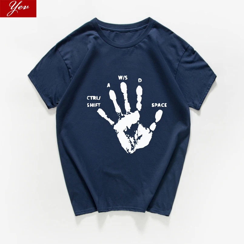 Креативная игровая футболка с пальцами новинка видеоигры саркастическая