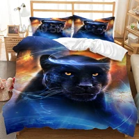 new galaxy lion duvet cover zipper design soft bedspread queen twin size bedding set 220x240 comforter set with pillowcases