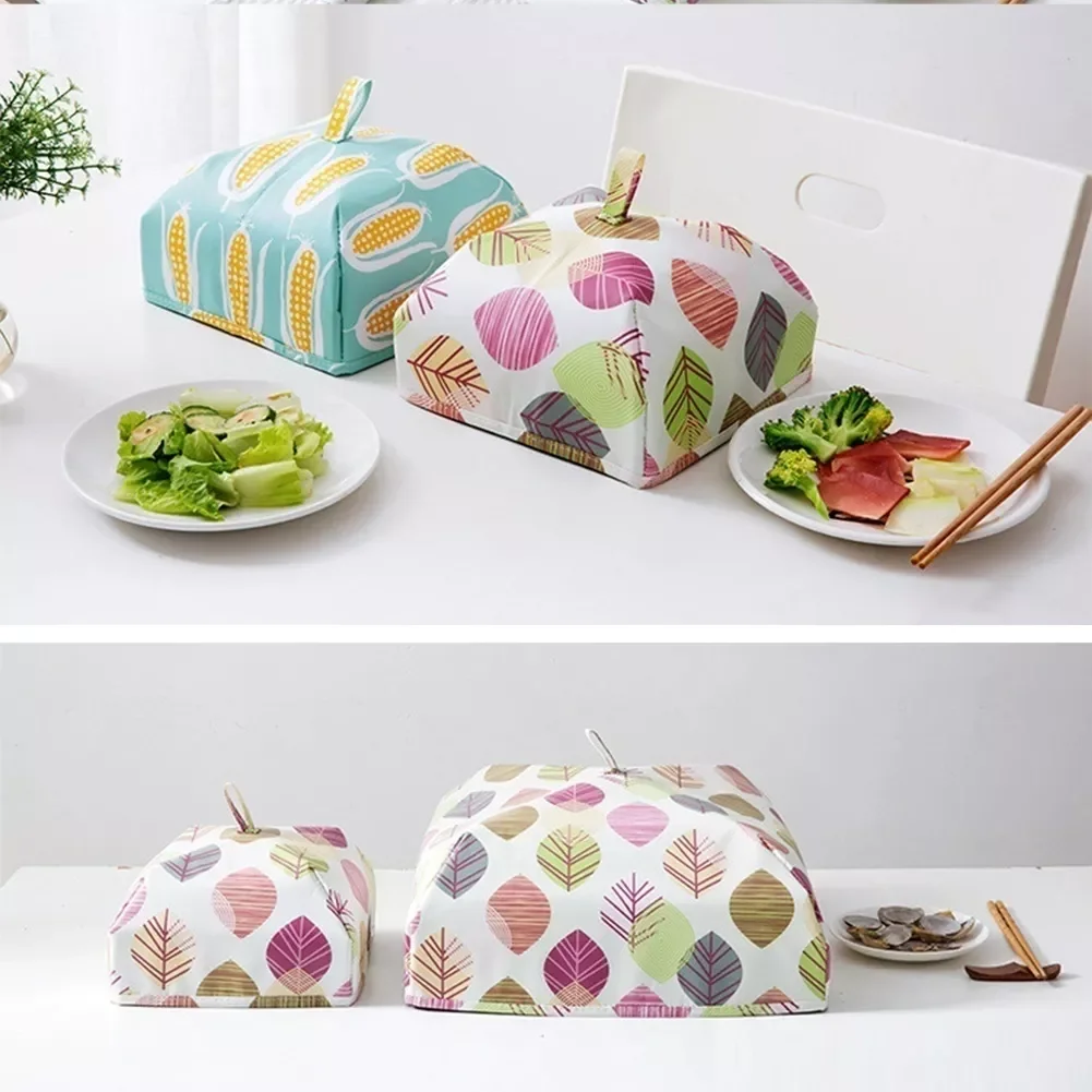 

2023New Foldable Food Covers Keep Warm Hot Aluminum Foil Cover Dishes Insulation Utilidades Kitchen Table Accessories Tools