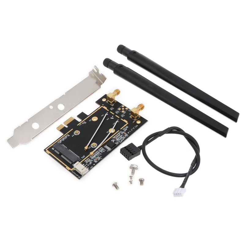 

for M.2 Wifi Adapter M2 Ngff for Key A-E to Mini Pci for Express Wifi Connector PCI-E 1X NGFF Wireless Mini Pcie Network Card