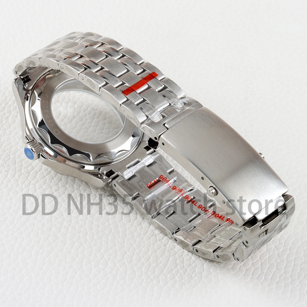 Корпус и браслет для часов 41 мм для Seamaster Mod NH35 NH36, механизм 31 мм, циферблат, нержавеющая сталь, водонепроницаемые аксессуары для часов 100 м (art.: 3920cdb121d01) - 3920cdb121d01