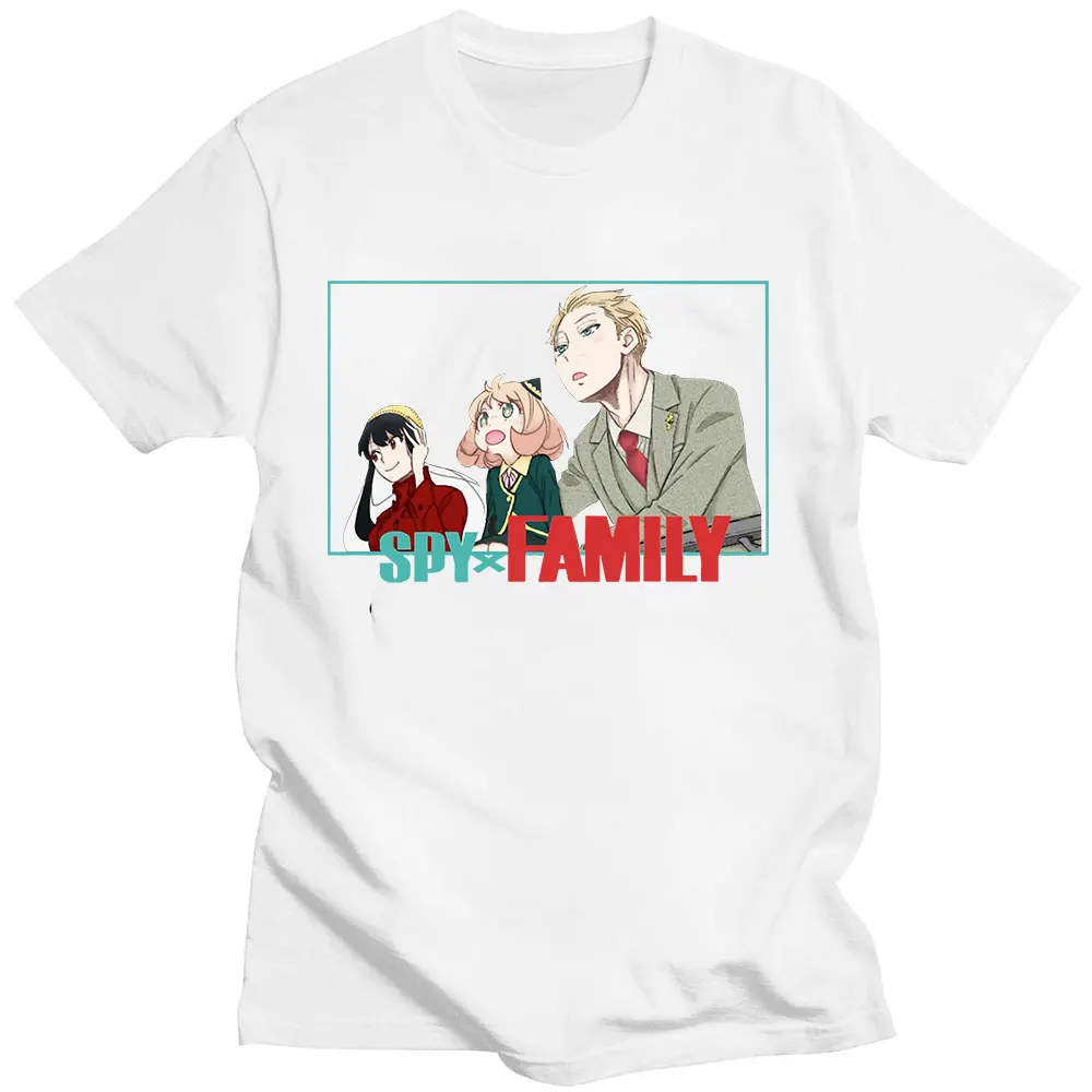 

Funny Harajuku Anime Spy X Family T-Shirt Summer Short Sleeve Manga Anya Forger Yor Forger Loid Forger T-shirts Oversized Unisex