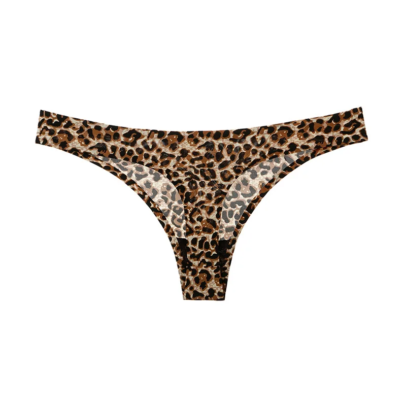

Sexy Thongs Women Seamless Underwear High Quality Panties Low-rise Lingerie Ice Silk Intimate Briefs Striped Panty Lace Hot