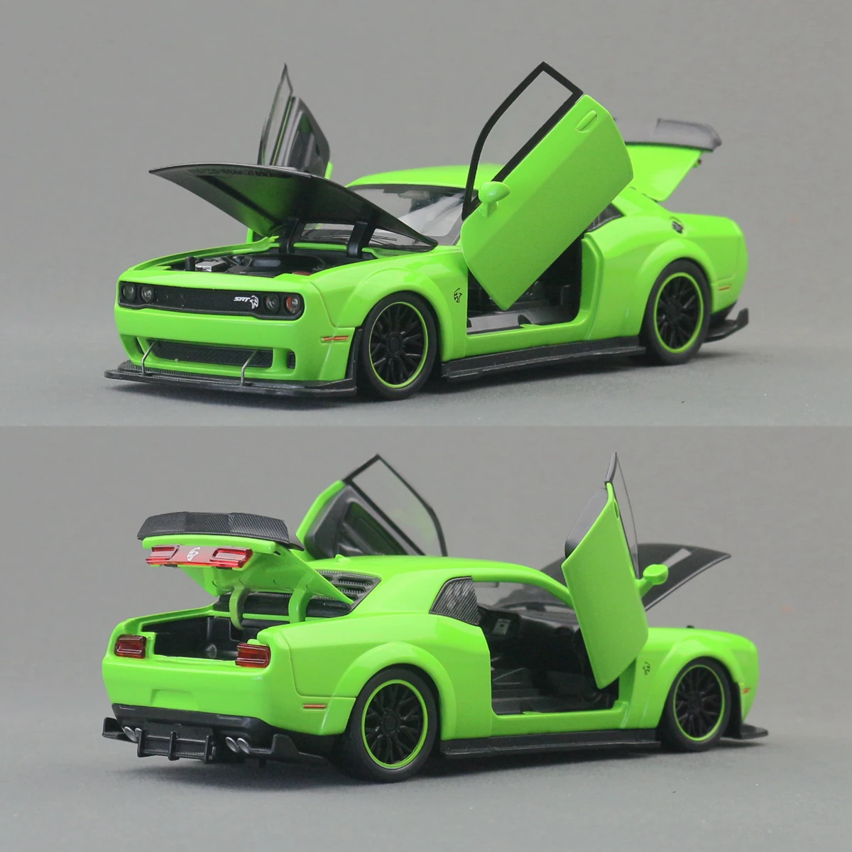 Фото 1/32 Dodge Challenger SRT Hellcat Redeye игрушечный автомобиль супер спортивная модель литья под давлением автомобиля миниатюрная коллекция звуков и света подарок для ребенка №5