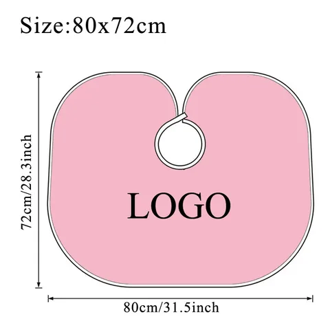 Накидка для волос с логотипом на заказ, чтобы сохранять волосы, легкая накидка для макияжа, накидка для защиты одежды, накидка для укладки волос