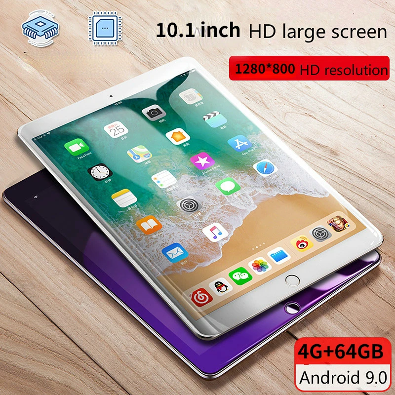 2023 New Original 10.1 inch 4G+64GB Tablets Octa Core Tablet Pc Android 9.0 Google Play 4G Phone Call WiFi Bluetooth GPS