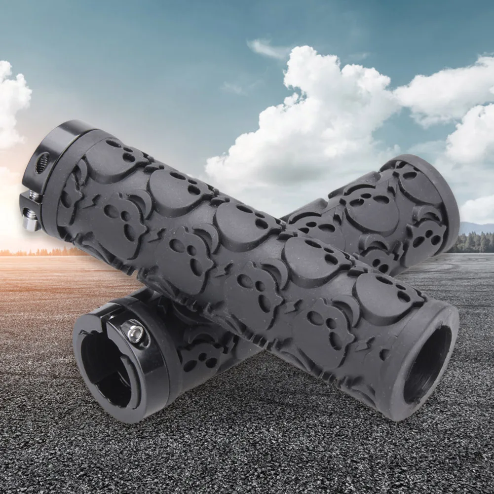 Горные велосипеды с черепом Запираемые рукоятки руль захваты рукав