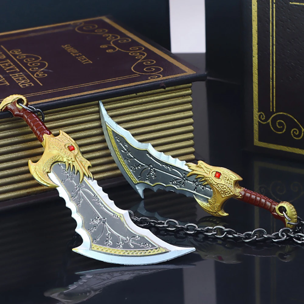 15 см брелок с лезвием Хаоса Кратоса игровой меч God of War двойное лезвие модель