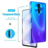 4in1 tempered glass for redmi note 10 pro 9 9t 9s 8 8t camera screen protector for redmi note 9 10 10s 8 9c nfc 9t 9a 8a glass 2