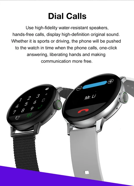 NEW 390*390 HD Screen Smart Watch 2023 Women Men Smartwatch IP68 Waterproof Heart Rate Monitor For Android iOS Samsung 2