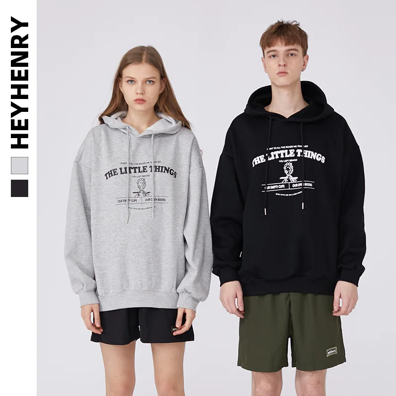 

Fleece Hooded Sweater Couple Ladies Men's Printing Autumn Winter Thickening Street Hoodie Sweatshirt INS Top Oversize Hoodies