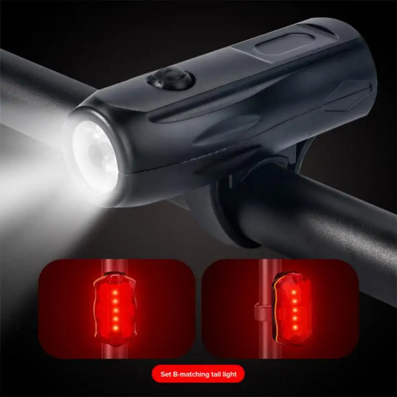 

Bike Front Bicycle Lights Rear Taillight Rechargeable Headlight LED Flashlight Lantern Lamp Bicycle Safety Ciclismo Фонарик