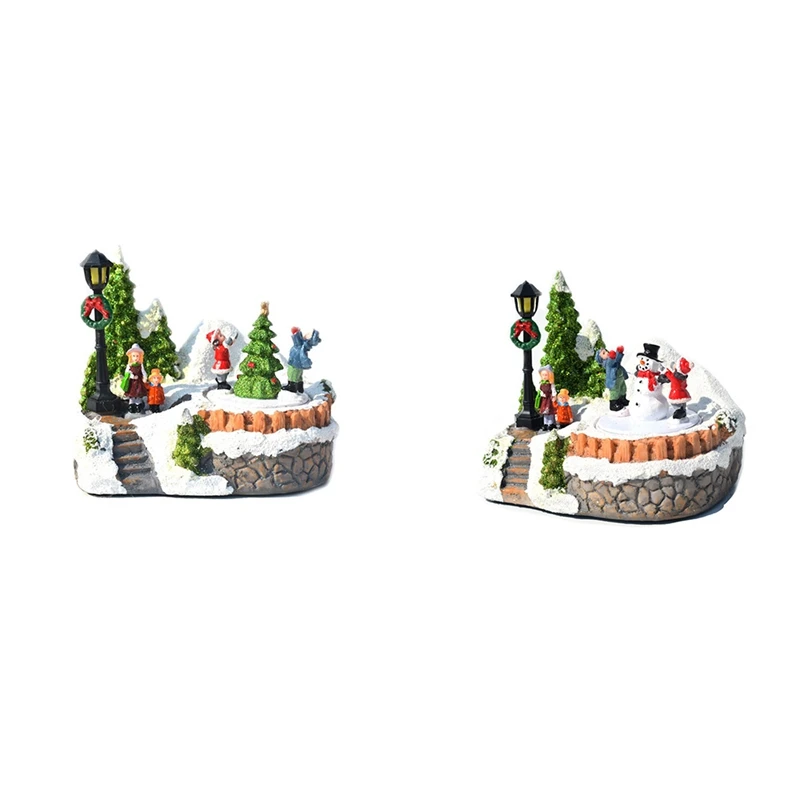 

Glowing Music Little House Christmas Snowman Hut Christmas Crafts Gifts Gifts Decorations