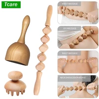 tcare 3pcs wood therapy massage tools cellulite lymphatic drainage massager reduce cellulite increased lymphatic circulation