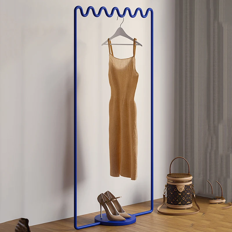 

Modern Minimalist Coat Rack Aesthetic Portable Designe Standing Floor Clothes Drying Rack Place Saving Percheros Home Furniture