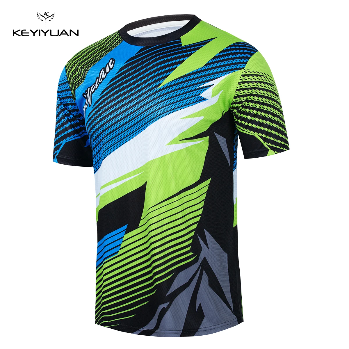 

KEYIYUAN Summer Men BMX Motocross Mountain Bike Clothing Moto Bicycle Jersey MTB Short Sleeve Cycling Enduro Downhill T-shirt