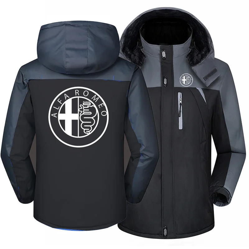 

2022 NEW Winter Jacket Men for ALFA ROMEO Windbreaker Windproof Waterproof Thicken Fleece Outwear Outdoorsports Overcoat