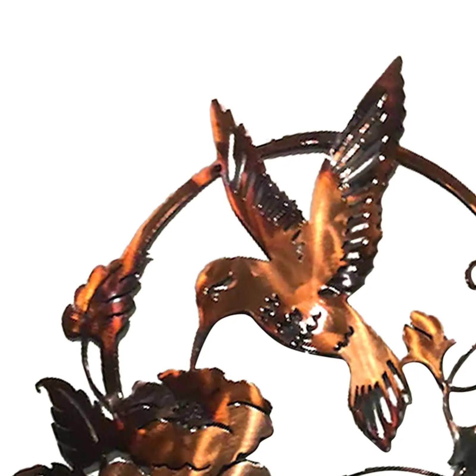 

Bird Metal Wall Art Decor Garden Statues Silhouette Wall Sculptures Black