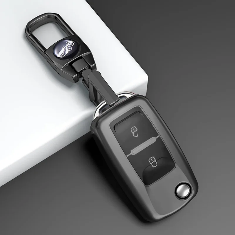 

Чехол-брелок для автомобильного ключа из ТПУ с 2 и 3 кнопками для VW Volkswagen MK4, Bora, Golf 4, 5, 6, Jetta, Passat, Polo, для сидений Skoda