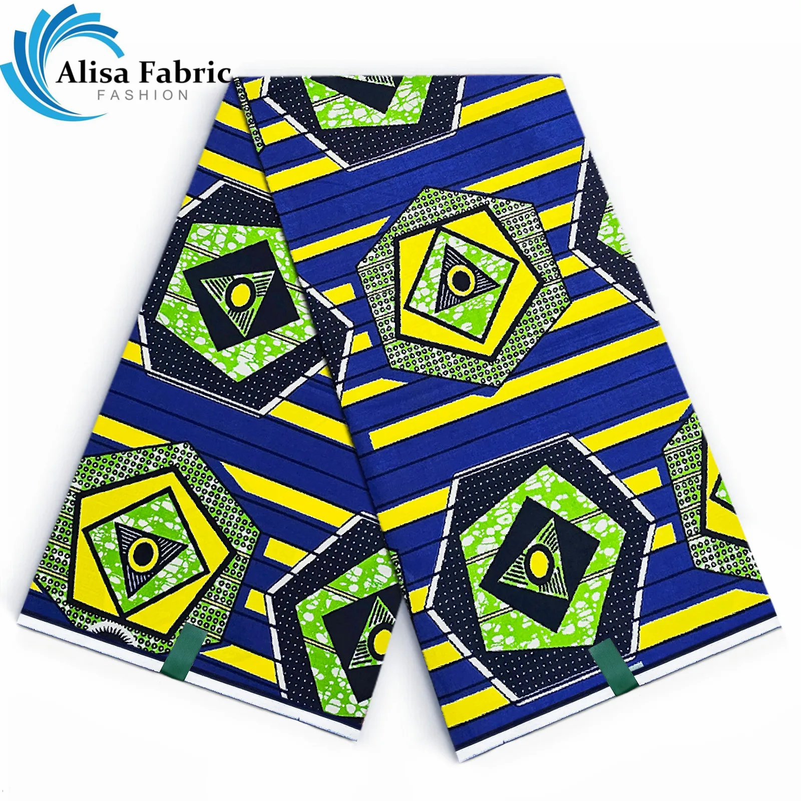 Настоящая оригинальная восковая ткань Анкара супер африканская с блочным