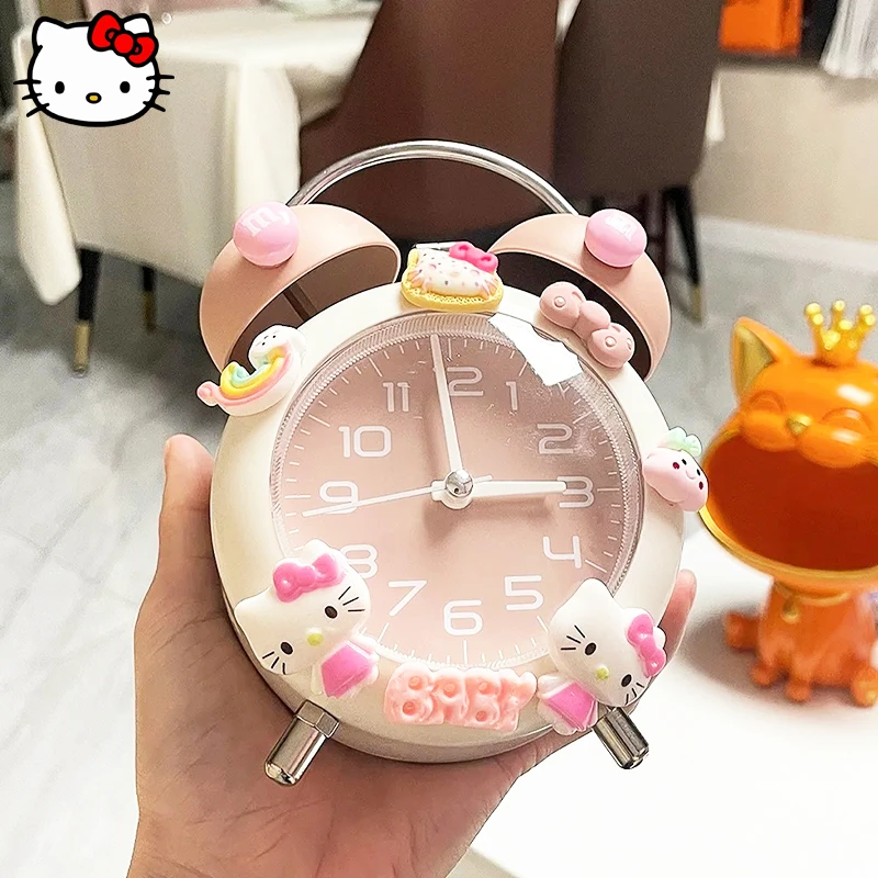 

Новый Будильник HelloKitty Kawaii Sanrio мультфильм аниме кухня Дети Время Будильник Мини гостиная домашний Декор подарок