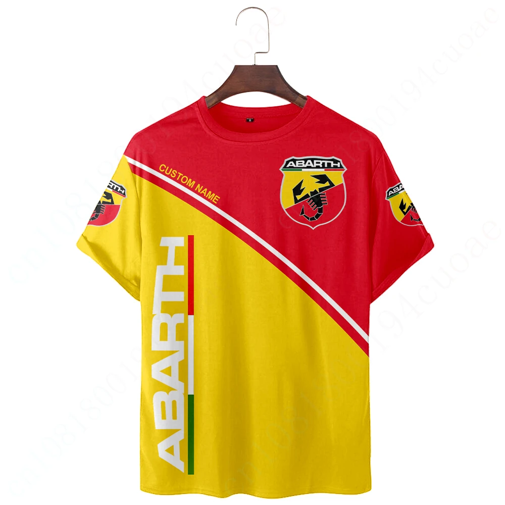 Одежда Abarth дышащая футболка топ Футболки унисекс Повседневная оверсайз
