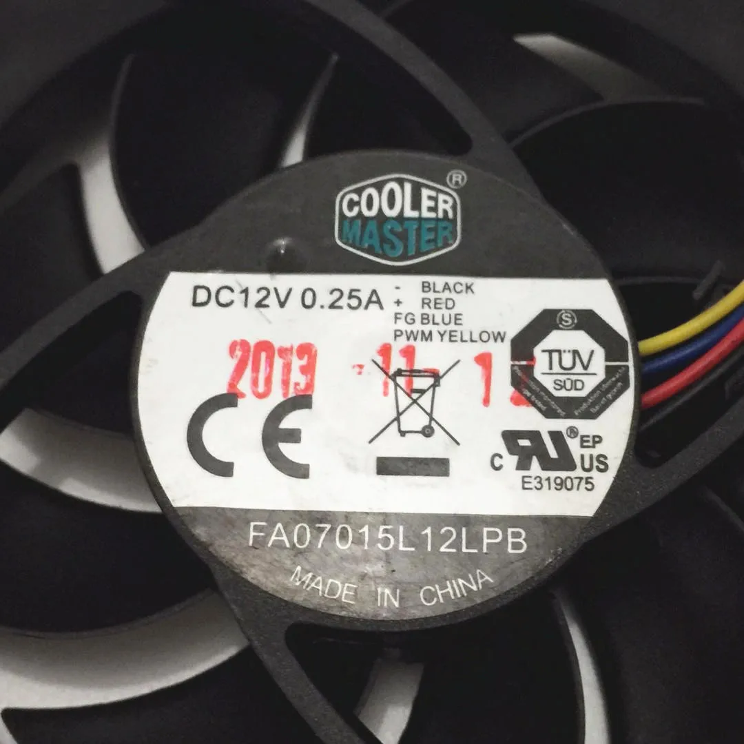 Кулер Master FA07015L12LPB охлаждающий вентилятор постоянного тока 12 В 0 25 А 70x70x15 мм