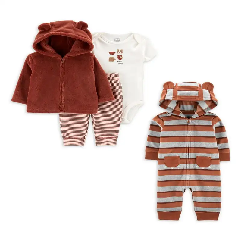 

Child of Mine Baby Boy Cardigan Outfit and Jumpsuit Set, 4-Piece, Sizes 0-24M