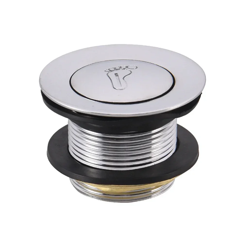 Совершенно новый прочный всплывающий слив для мусора, простой в установке, 1 шт., сплав + латунь + пластик, сливная пробка для ванны в ванной комнате
