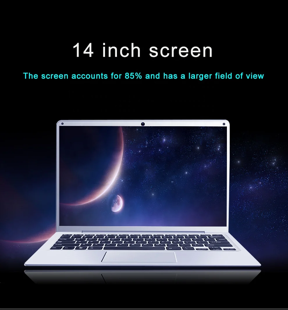 Cheapest 14 Inch Laptop Intel Core 6GB RAM 1TB SSD HDD Windows 10 Game Laptop For Students Office Notebook WiFi Computer images - 6