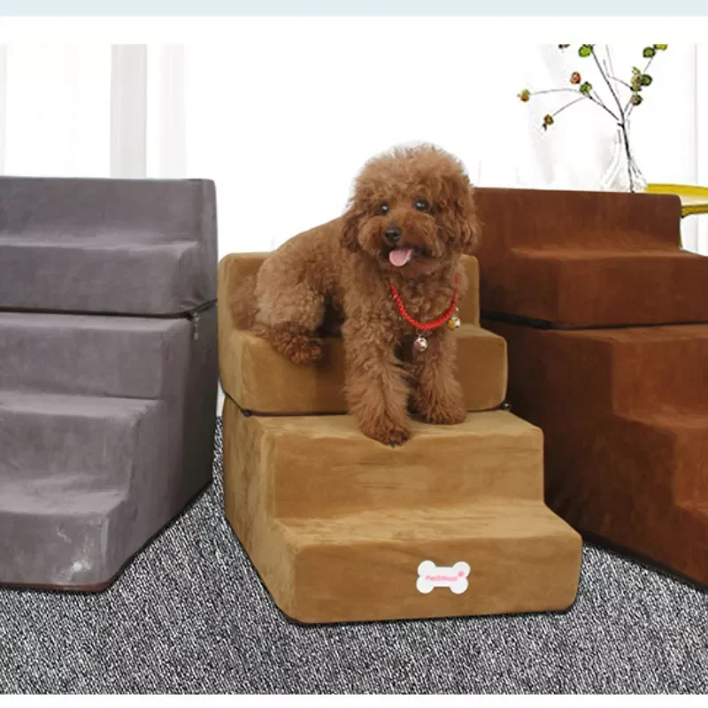 

Steps Stairs Dog Stairs Dog House Pet Stairs for Small Dog Pet Ramp Ladder Anti-slip Removable Dogs Bed Stairs Pet Supplie