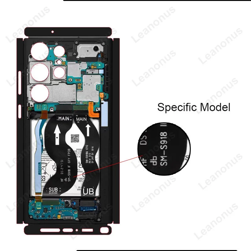 Teardown Skin для Samsung Galaxy S23 S24 Ultra Задняя пленка Защитная крышка SM S918 S908U uflage Wrap