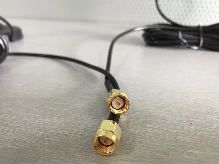 2PCS 2.4G 5.8G dual band magnetic rubber antenna high gain 2.4G/5.8G SMA wifi magnet base aerial 5meter cable