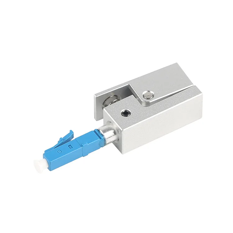 LC Square Bare Fiber Flange Bare Fiber Temporary Connection Adapter OTDR Test Bare Fiber Coupler Fixture