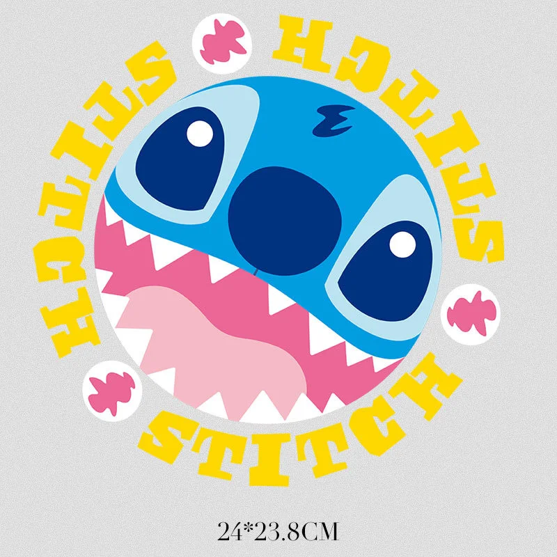 Нашивки Лило и Ститч Disney термонаклейки для детской одежды милый Инопланетянин