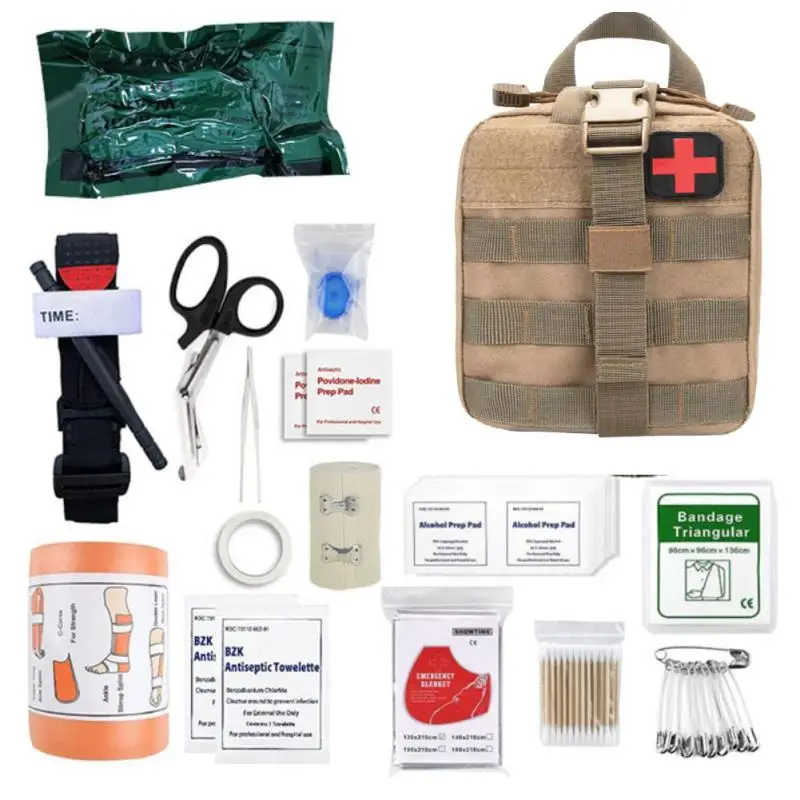 

Survival Gear Kit First Aid Pouch Medical Kit Molle Camping Emergency Gear For Molle Tourism Travel Hiking Military Equipment