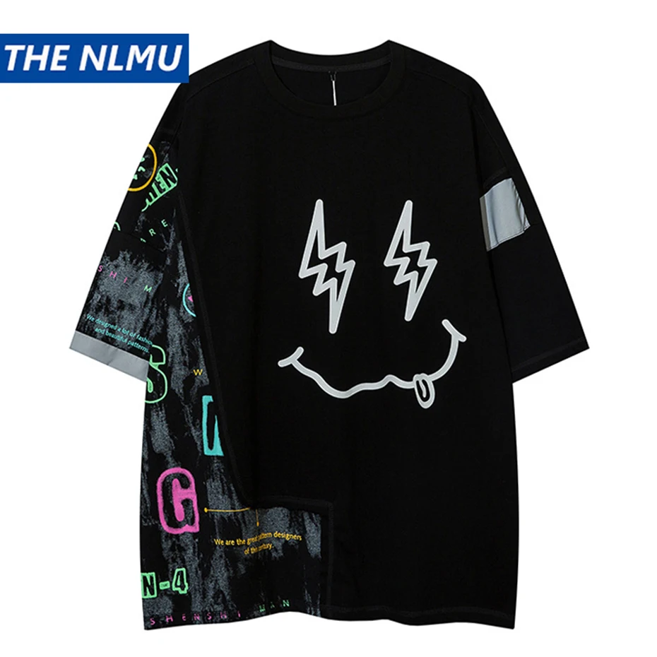 

Streetwear T Shirt Men Hip Hop Top Tee 2022 Women New Summer Oversized Harajuku T-shirt Loose Cotton Short Sleeve Tshirt Printed